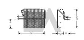 ElectroAuto 43B60001 - EVAPORADOR->APLICACION ORIGINAL REN