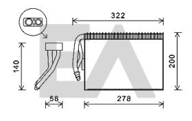 ElectroAuto 43B62002 - EVAPORADOR SAAB