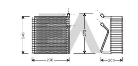 ElectroAuto 43X0003 - BATERIA EVAP.VOLVO 850/S70