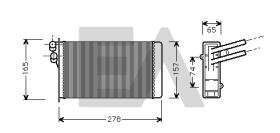 ElectroAuto 45C02003 - RADIADOR CALEFACCION VOLKSWAGEN