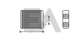  45C22022 - RADIADOR CALEFACCION FORD