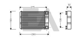  45C50017 - RADIADOR CALEFACCION MERCEDES BENZ