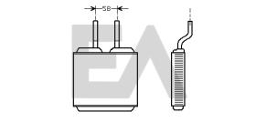 ElectroAuto 45C54015 - RADIADOR CALEFACCION VAUXHALL