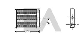 ElectroAuto 45C54022 - RADIADOR CALEFACCION VAUXHALL