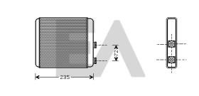 ElectroAuto 45C54026 - RADIADOR CALEFACCION VAUXHALL