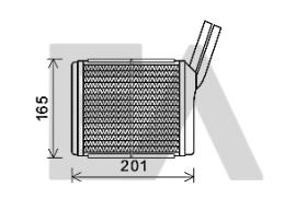 ElectroAuto 45C54028 - RADIADOR CALEFACCION VAUXHALL