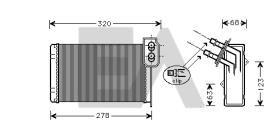 ElectroAuto 45C60023 - RADIADOR CALEFACCION RENAULT