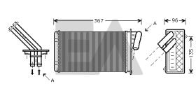 ElectroAuto 45C60024 - RADIADOR CALEFACCION RENAULT