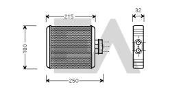  45C77010 - RADIADOR CALEFACCION VOLKSWAGEN