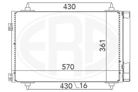 Era 667013 - CONDENSADOR, AIRE ACONDICIONADO