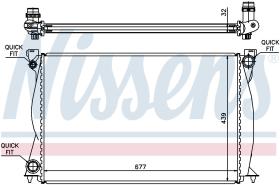Nissens 60231A - RADIADOR AUDI A 6/S 6(C6)(04-)2.7 T