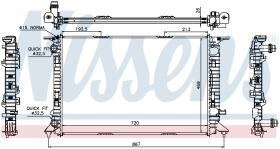 Nissens 60323 - RADIADOR AUDI A 4/S 4(B8)(07-)1.8 T