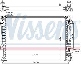 Nissens 60423A - RADIADOR AUDI A 6/S 6(C5)(97-)2.5 T