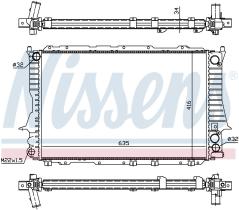 Nissens 60459 - RADIADOR AUDI 100(C4)(90-)2.6 I