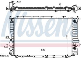 Nissens 60477 - RADIADOR AUDI 100(C4)(90-)2.3 I