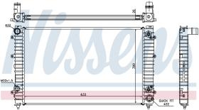 Nissens 60493A - RADIADOR AUDI A 8/S 8(4D)(94-)4.2 I