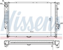 Nissens 60596A - RADIADOR BMW 7 E32(86-)730 IL