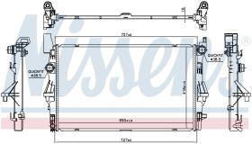 Nissens 606022 - RADIADOR MERCEDES VITO III W 447(14
