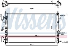 Nissens 606047 - RADIADOR OPEL INSIGNIA A(08-)2.0 CD