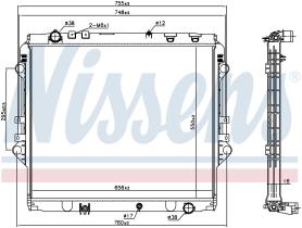 Nissens 606069 - RADIADOR TOYOTA FORTUNER(#N160)(15-