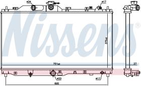 Nissens 606109 - RADIADOR MAZDA CX-3(DK)(15-)1.5 D