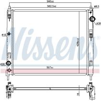 Nissens 606119 - RADIADOR NISSAN JUKE(F15)(10-)1.5 D