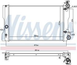 Nissens 606164 - RADIADOR TOYOTA COROLLA(E14#.E15#)(