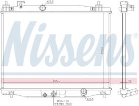 Nissens 606183 - RADIADOR HONDA FIT(GK)(13-)1.3 I