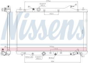 Nissens 606216 - RADIADOR HONDA CR-V(RE)(06-)2.2 CTD
