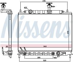  606221 - RADIADOR KIA RIO II(JB)(05-)1.5 CRD