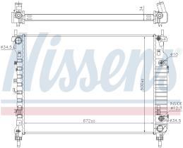 Nissens 606256 - RADIADOR CHEVROLET CAPTIVA(C100.C14