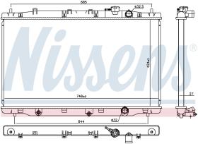 Nissens 606443 - RADIADOR HONDA CR-V(RM)(12-)1.6 I-D