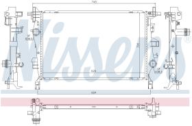 Nissens 606445 - RADIADOR FIAT 500 X(14-)2.0 MJTD