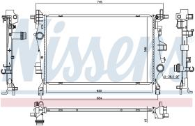 Nissens 606447 - RADIADOR FIAT 500 X(14-)1.3 MJTD