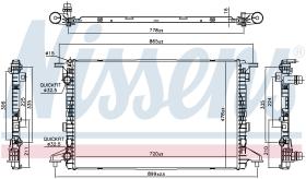 Nissens 606463 - RADIADOR AUDI A 4/S 4(B9)(15-)1.4 T