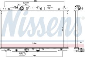 Nissens 606522 - RADIADOR HONDA CR-V(RM)(12-)2.2 I D