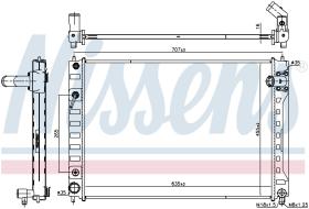 Nissens 606542 - RADIADOR INFINITI Q70 (13-) 37