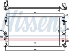 Nissens 606543 - RADIADOR TOYOTA PRIUS (ZVW50,52) (1