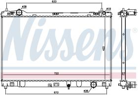Nissens 606546 - RADIADOR LEXUS GS IV (AWL10, GRL10,
