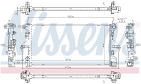 Nissens 606554 - RADIADOR CITROEN JUMPER(250)(06-)3.