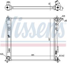 Nissens 606605 - RADIADOR HYUNDAI TUCSON(TLE)(18-)16