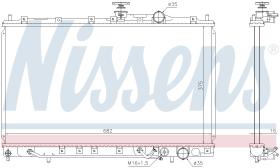 Nissens 606650 - RADIADOR MITSUBISHI LANCER(CB.CD)(9