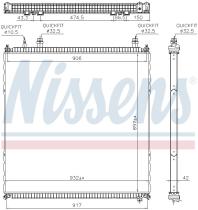 Nissens 606764 - RADIADOR MAN TG-X(07-)