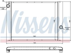 Nissens 60764 - RADIADOR BMW-BRILLIANCE 5 E60 523I