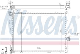 Nissens 60782 - RADIADOR BMW Z4 E85-E86(02-)M 3.2 I