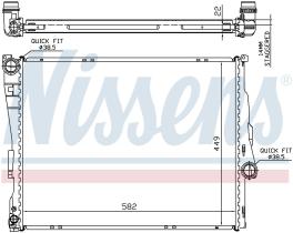  60784A - RADIADOR BMW Z4 E85-E86(02-)2.5 SI