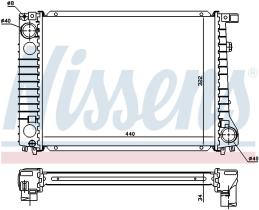 Nissens 60797 - RADIADOR ALPINA B3(E30)2.7 I