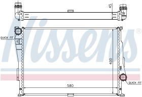 Nissens 60806 - RADIADOR BMW 3 E46(98-)M 3