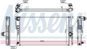 Nissens 60815 - RADIADOR BMW 1 F20-F21 (11-)114 I