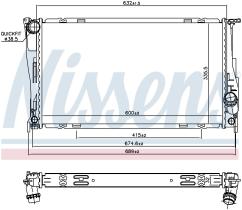 Nissens 60832 - RADIADOR BMW X1 E84(09-)X1 20IX